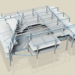 Pymble Ladies College - Rendered Image of Structural Steel